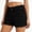 *1-Black, variant on Women's High Waist Frayed Hem Denim Shorts,Distressed Ripped Jean Shorts For Women,Ladies Washed Breathable Shorts with Pockets,Light Blue,S-2XL