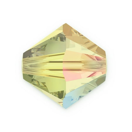Swarovski Bicone 5301 8mm Jet - Swarovski Crystal Bicone Beads 5301 8mm Lime AB (Package of 3)