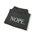 thumbnail image 3 of Nope. Funny Sarcastic Adult’s Unisex Cotton Pullover Sweatshirt Hoodie, 3 of 6