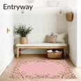 thumbnail image 3 of ODIKA 8'x10' Machine Washable Non-Slip Area Rug, Sparkling Comfort Standing Merry Celebration High Traffic Rug, Pink, 736012, 3 of 7