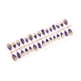 thumbnail image 5 of 30Pcs Halloween Evil Eye Press On Nails Short, Spider Web Pattern False Nail Tips Kit with Jelly Glue and File, Glossy Medium Length Reusable Fake Nails for Women, DIY Festive Party Manicure Set, 5 of 5