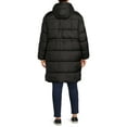 BCBG Paris Women's Plus Size Long Puffer Coat with Hood