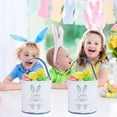 thumbnail image 6 of PEIBang Easter Bunny Basket,Rabbit Bucket Bag with Handles,Reusable Egg Hunting Treat Goody Tote Bags for Party Favor Supplies, 6 of 6