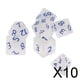 thumbnail image 1 of Juego de Dados Poliédricos de Plástico de 10x7/juego para Juego de Dragones Y Mazmorras D&amp; de Juguete 7, 1 of 8