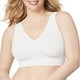 thumbnail image 5 of Sujetador sin costuras Wireless Hacer subir Lingerie Plus Size Yoga Sport Underwear, Blanco, XXL kenally  AP002554-02, 5 of 6