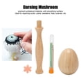 thumbnail image 3 of Darning Supplies Kit, Light Portable Darning Mushroom Set Curved Handle Multi Purpose Solidwood  for Repair, 3 of 8