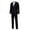 Black, variant on Gift for Mens Juebong Men's Fashion Suit Jacket + Suit Pants Two-piece Suit