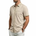 thumbnail image 4 of Guluxicc Men's Golf Shirts with Pockets Button Down Collared Short Sleeve Tops for Everyday Wear Business Casual Outfits, 4 of 9