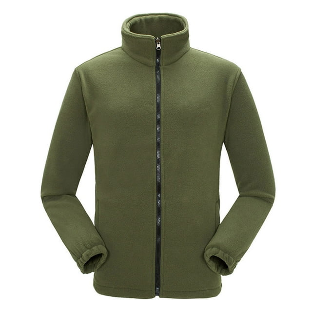 LSLJS Veste Chaude en Molleton Double Face pour Femmes avec Doublure Intérieure Épaisse pour Extérieur (Vert Armée, TTTG)