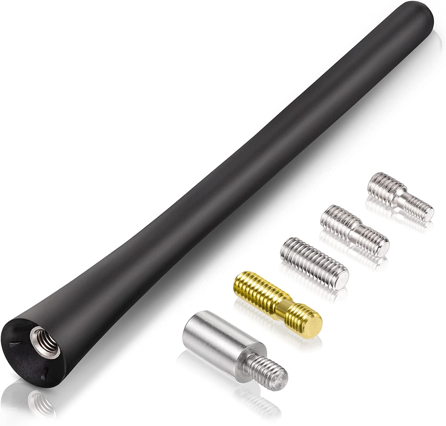 Eightwood Universal Vehicle Roof Mount Antenna Mast 6.3 inch Rubber Car