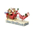 thumbnail image 2 of Flintstones Christmas Sleigh Ride by Jim Shore Resin Figurine New with Box, 2 of 3