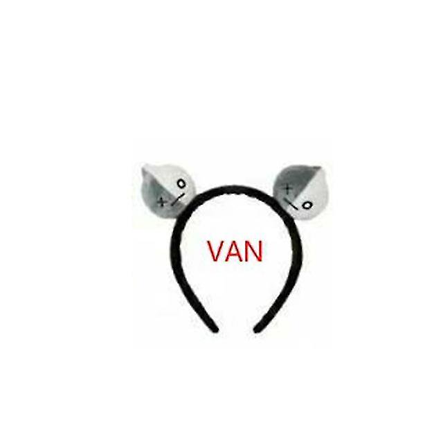 Cartoon Hair Hoop Cute 3d Bts Plush Head Wrap Accesorios para el cabello Regalo para niños