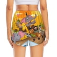 thumbnail image 2 of Rocae Animals on Noah's Ark1 for Women's Athletic Shorts Quick Dry Workout Hiking Shorts With Pockets for Running, Yoga, Gym, Sports Large, 2 of 9