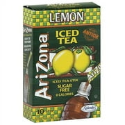 AriZona Sugar Free Lemon Iced Tea Stix, 10 count, (Pack of 12)