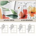 thumbnail image 5 of Swag Valance Curtains for Windows, Orange Red Flowers Light Filtering Kitchen Curtains with Rod Pocket, Watercolor Rustic Pastoral Botanical Window Treatment Valances for Living Room, 36x36 - 2 PCS, 5 of 9