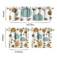 thumbnail image 6 of Rod Pocket Kitchen Curtain Set 3-Piece, 27.5x36 Inch Valance & Tier Drapes, Polyester Pongee Cafe Curtains for Living Room, Bathroom, Farmhouse Rustic Country Window Treatments., 6 of 6