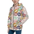 thumbnail image 2 of Sikiie Travel Stamp Zip Up Hoodie Teenage, hoodies for Teenage, Zipper Sweatshirt Jacket for Daily, Traveling-Medium, 2 of 6