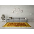 thumbnail image 3 of Ahgly Company Machine Washable Indoor Rectangle Oriental Yellow Traditional Area Rugs, 8' x 10', 3 of 4