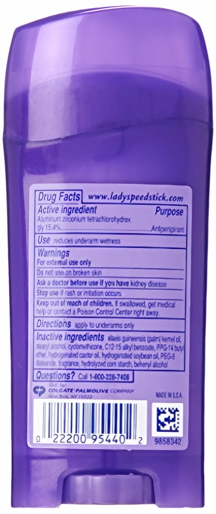 Lady Speed Stick Deodorant 2.3 Ounce Powder Fresh Invisi Dry (Pack of 8)