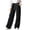 Black, variant on Womens Sweatpants Drawstring Elastic High Waist Double Sided Fleece Pants Wide Leg Sweatpants with Pockets for Jogger Coffee