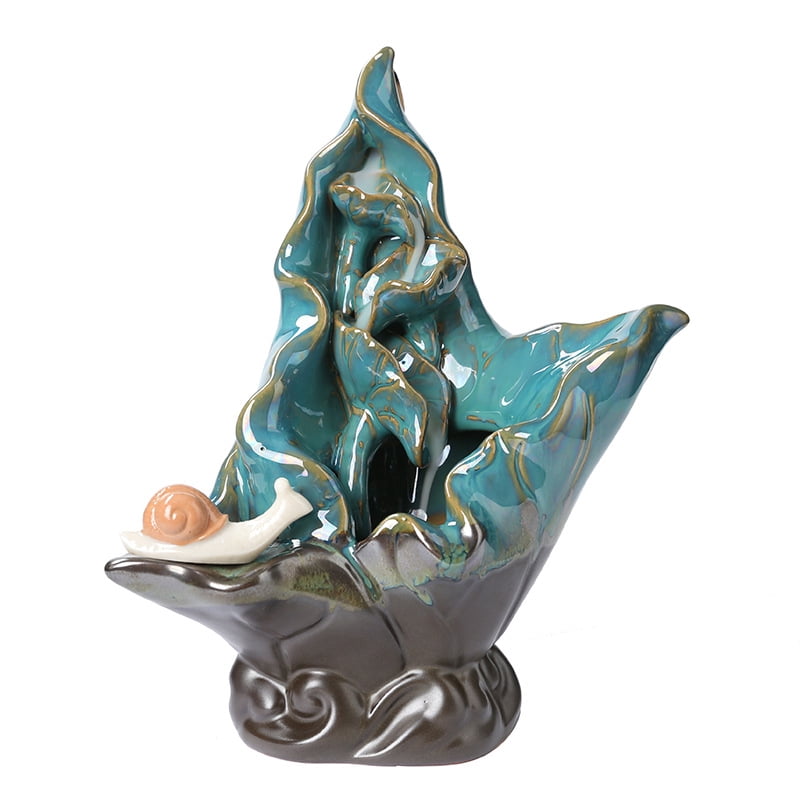 Creative Snail Backflow Incense Holder Household Indoor Tower Aroma Sandalwood Incense Burner Tea Ceremony Decoration