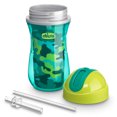 thumbnail image 3 of Chicco Insulated Flip-Top Straw Cup 9oz, Green/Teal, 12m+ (2pk), 3 of 9