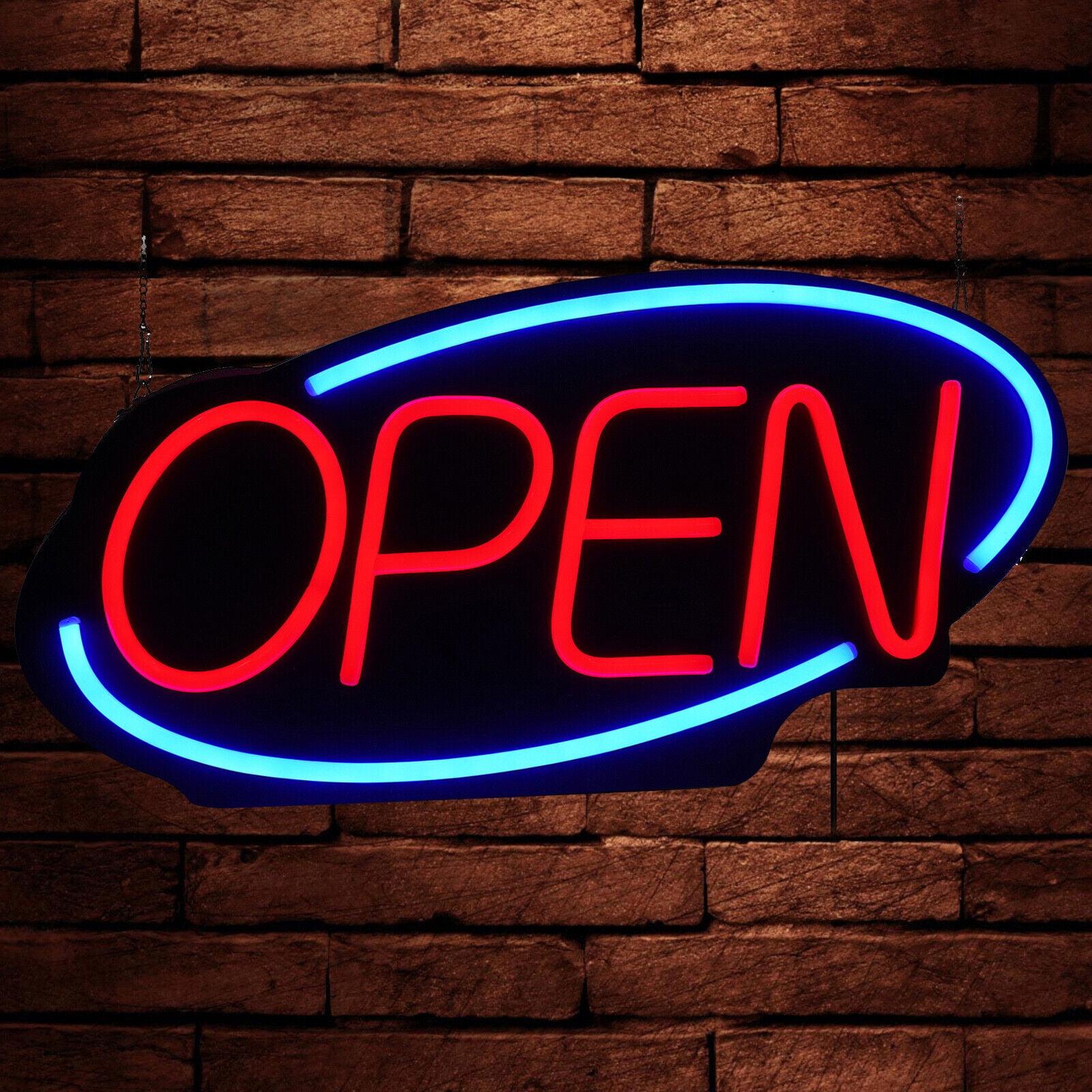 LED Open Sign Neon Light Bright for Restaurant Bar Pub Outside Wall Decor PVC