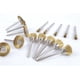 thumbnail image 4 of 45 piezas cepillos de latón cepillos cepillo de alambre kit de pulido de acero cepillos discos de pulido cepillo redondo mango de disco de cepillo Ormromra YQ-0984, 4 of 6
