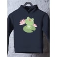thumbnail image 3 of Cute Frog On Water Lily Hoodie Toddler -Image by Shutterstock,  4 Toddler, 3 of 4
