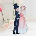 thumbnail image 6 of GUOOL Wedding Cake Topper Bride and Groom Mini DIY Micro Landscape Miniature Scene People Wedding Cake Dolls Topper for Anniversary Pink Dress, 6 of 9
