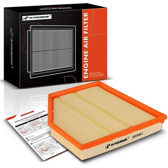 A-Premium Front Engine Air Filter Compatible with BMW E60 Series 545i 2004-2005, 550i 2006-2010, E63 Series 645Ci 2004-2005, 650i 2006-2010, 4.4L 4.8L, Replace# 1371752102301