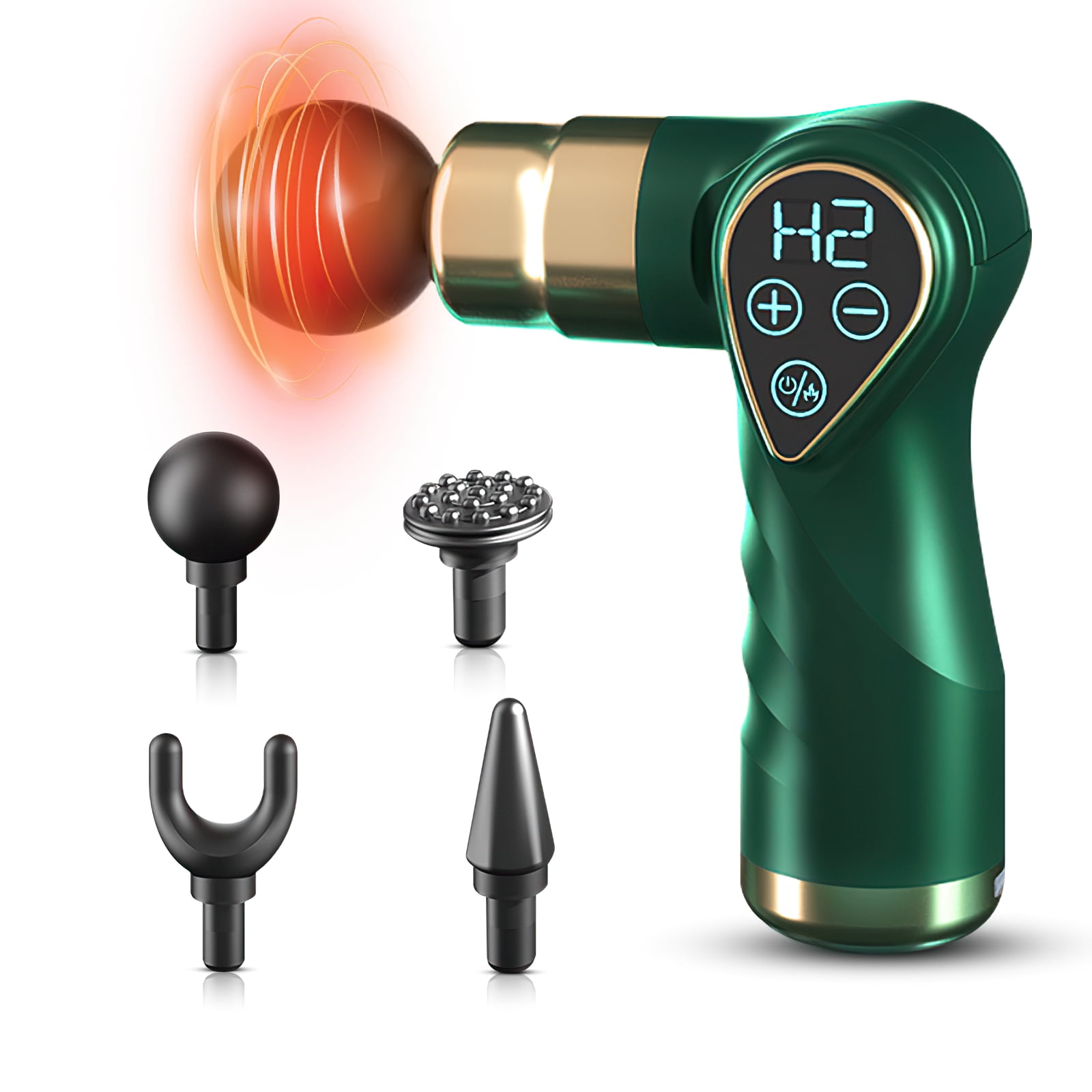 Massage Gun, Muscle Massage Gun with Heat, Heated Muscle Massager Deep