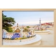 thumbnail image 2 of Colorful Mosaic Bench of Park Guell, Designed by Gaudi, in Barcelona, Spain, Framed Art Print Wall Art by David Pereiras Sold by Art.Com, 2 of 6