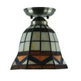 thumbnail image 5 of Tiffany Style Ceiling Light Fixture,Stained Glass Shade Flush Mount Lamp Bedroom, 5 of 12