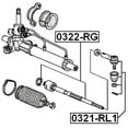 thumbnail image 2 of Febest STEERING TIE ROD # 0322-RG OEM 53010-SLJ-003, 2 of 2