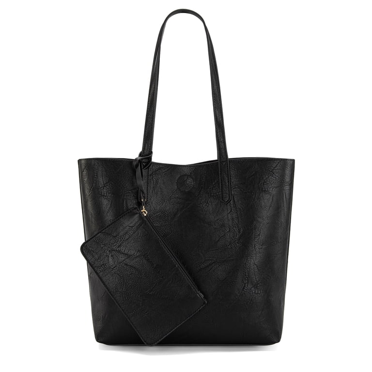 Montana West Soft Hobo Tote Bag with Top Handle, Black photo 4