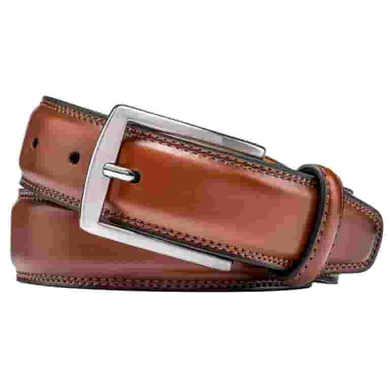 Genuine Leather Men's Belt with Prong Buckle for Work Genuine Leather Men's Belt with Prong Buckle for Work