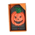 thumbnail image 1 of Timbre de calabaza de Halloween, linterna malvada de terror, modelado, ojos fantasmales, timbre brillante, juguete aterrador y engañoso., 1 of 14
