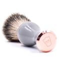 thumbnail image 2 of Parker Gray & Rose Gold Handle Silvertip Badger Shave Brush & Stand, 2 of 4