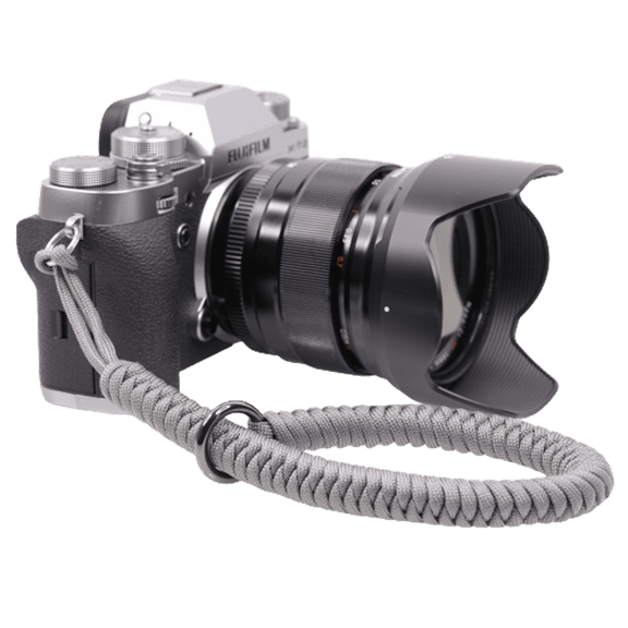 Foto&Tech Adjustable Braided Camera Wrist Strap Universal Paracord (Gray)