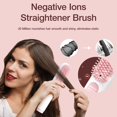thumbnail image 4 of Cordless Hair Straightener Brush, Mini Portable Heated Brush for Travel, Ionic Hot Straightening Comb for Women, USB Rechargeable, Anti-Scald & Auto-Off, 4 of 5