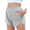 Grey, variant on Oudiya Girls Athletic Shorts with Zipper Pockets High Waisted Running Shorts Basketball Volleyball Gym Sports Active Shorts for Kids 5-15Y