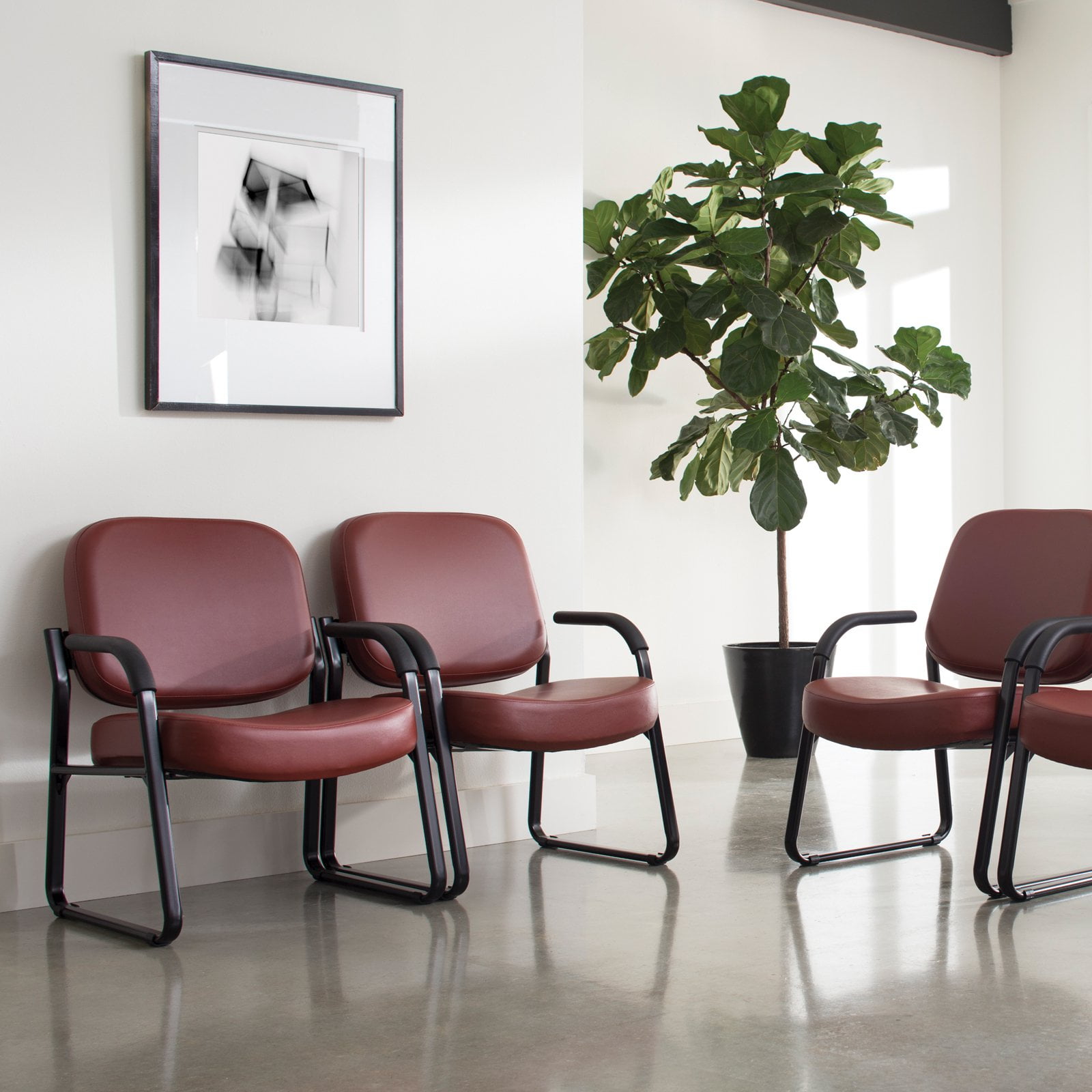 Buy OFM Big and Tall Guest and Reception Chair with Arms, in Charcoal