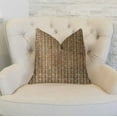 thumbnail image 2 of Plutus Prismatic Red and Brown Luxury Throw Pillow, 2 of 3
