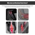 thumbnail image 5 of unique 2 Pack Knee BraceKnee Wraps Compression Sleeve Patella with Silicone Gel Spring, 5 of 5