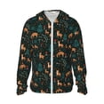 thumbnail image 1 of Balery Deers In The Forest Sudadera ligera de manga larga con capucha y protección solar UPF 50+ para hombre y mujer, ideal para pesca y running-Small, 1 of 7