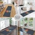 thumbnail image 6 of Yayeee Runner Rug for Bedroom 2'x6' Machine Washable Hallway Non Slip Mat, Blue Dog Artist, 6 of 8