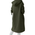 thumbnail image 5 of Niuer Women's Long Zip Up Hoodie Oversized Fleece Tunic Hooded Sweatshirt Jacket with Pockets, 5 of 5
