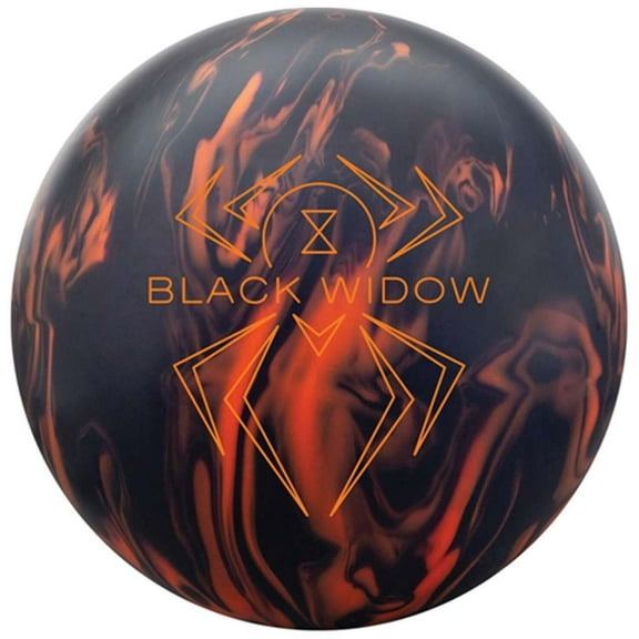 Hammer PRE-DRILLED Black Widow 3.0 Bowling Ball - Black/Orange 12lbs