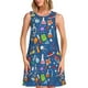 thumbnail image 1 of Fotbe Different Chemical Things Vestido de Verano sin Mangas para Mujer – Vestido Midi Línea A, Estilo Camiseta Floral, Vestido Playero Casual y Fluido, 1 of 7